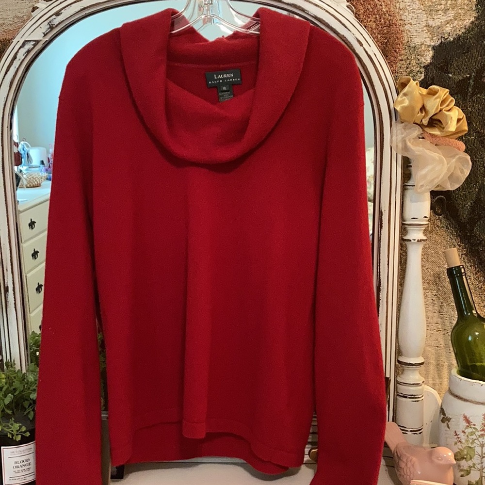 Ralph Lauren Vintage Red Wool Sweater